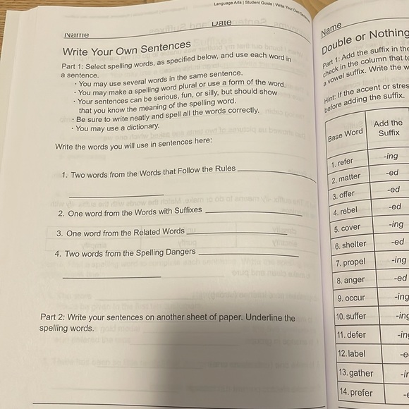 Spelling Workbook - Picture 3 of 4